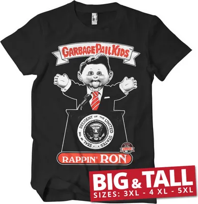 Produktbild von Rappin' Ron Big & Tall T-Shirt - 4XL - Black