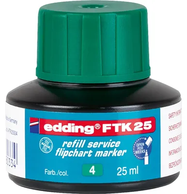 Produktbild von Edding FTK 25, Grün, 25 ml, edding 380, 383, 1 Stück(e)