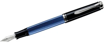Produktbild von Pelikan M805, Schwarz, Blau, Silber, Integriertes Befüllsystem, Diamond, Harz, Palladium, Rundspitze, Gold/Rhodium