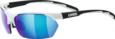 Produktbild von Uvex sportstyle 114, Radsportbrille, Halbrandlos, Weiß, Schwarz, Multi