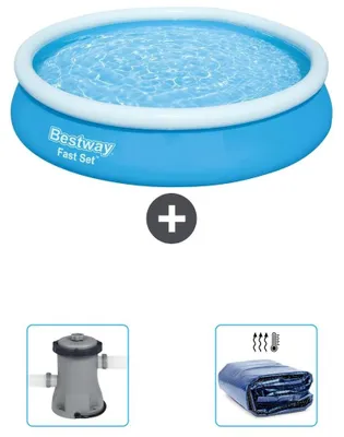 Immagine prodotto di Bestway Fast Set, piscina rotonda - 366x76 cm - 3 pezzi, modello S22276