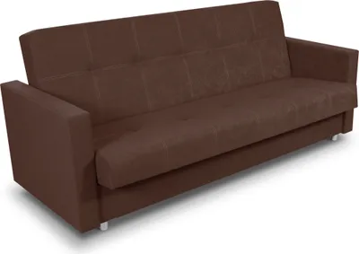 Produktbild von Schlafsofa Dave - Sofa mit Schlaffunktion und Bettkasten, Bett, Bettsofa, Schlafcouch (Braun (Suedine 26))