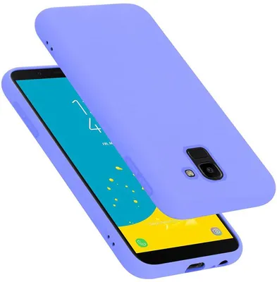 Produktbild von Cadorabo Schutzhülle für Samsung Galaxy J6 2018 Hülle in Lila Handyhülle Case Cover TPU Etui