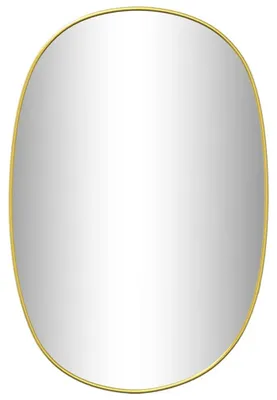 Zdjęcie produktu dla vidaXL Lustro ścienne złote 50x35 cm