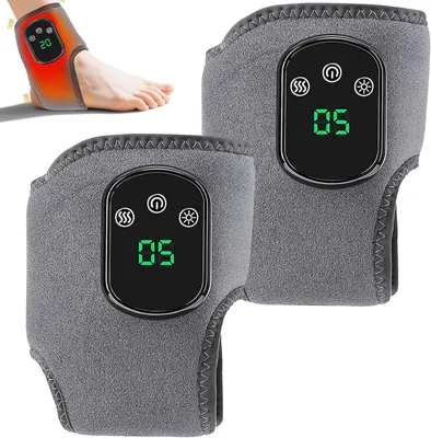 Produktbild von 2 Stück Fußmassagegerät, Foot Massager,3-In-1 MassagegeräTe,Fussmassage,FussmassagegeräT Elektrisch mit 5 Wärmeeinstellungen,Kabelloses Knöchelmassagegerät,Fußwärmer mit Massagegerät Ankle