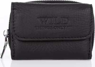 Produktbild von WILD Things Only Herren Geldbörse Echtleder Reißverschluss Klein