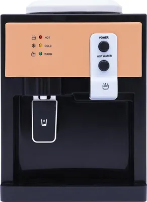 Produktbild von Warm- und Kaltwasserspender - Tischgerät - Lebensmittelechter Edelstahl-Innentank - 220V 50Hz - 550W Heizen 75W Kühlen - 8–95°C - 36×24×27 cm - Schwarz