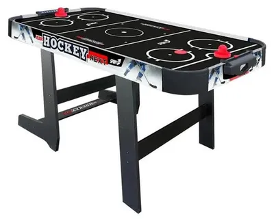 Produktbild von Faltbarer Air Hockey Tisch für Zuhause, platzsparend verstaubar, Farbe Schwarz