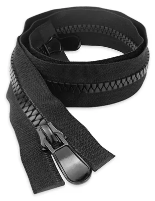Teilbarer Reißverschluss 70 cm #8 schwarz 2-Wege