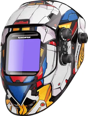 Immagine prodotto di Casco per saldatura, tecnologia di oscuramento automatico, lente a colori, AR-WC017