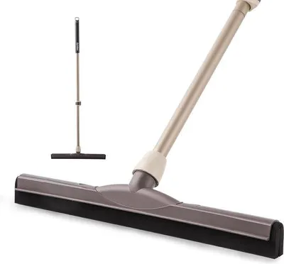 Immagine prodotto di Spazzola telescopica per pavimenti da 45 cm con finestra in vetro, ideale per piastrelle del bagno e della doccia
