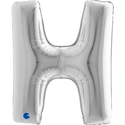 Produktbild von Riesenbuchstabe Folienballon 40"/102cm | Silber #H