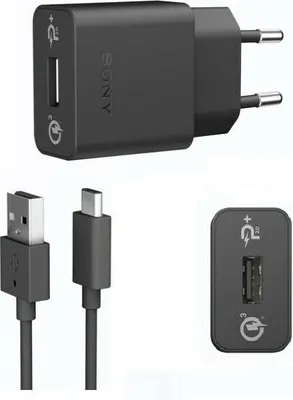 Produktbild von Schnell-Ladegerät für Original Sony 10 III + Typ-C Ladekabel Schwarz 2.7A Aufladegerät Aufladekabel fast-Charger Netzteil +Hakai Pad
