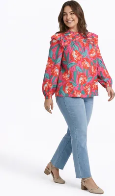 Produktbild von joella damen bluse plus size - rose, XL