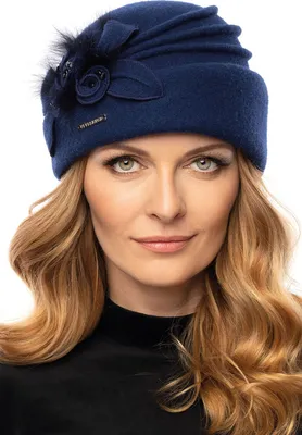 Produktbild von VIVISENCE Damen Winter Toque Aus Wolle Handgefertigte Herbst Warme Mütze Mit Blu