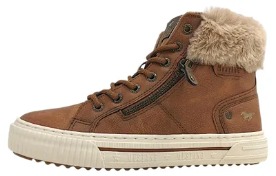 Productafbeelding van Mustang Damenschuhe Schnürstiefel Braun Freizeit