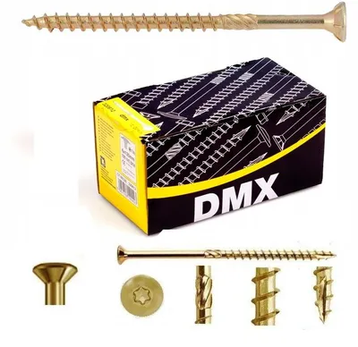 Produktbild von DOMAX Holzbauschrauben 4x80mm Senkkopf Torx 100 Stück