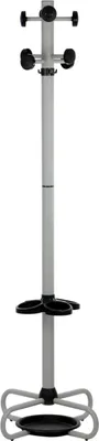 Obrázek produktu pro Kovový stojací věšák do domácnosti, kanceláře, restaurace, hotelu, výška 173 cm, barva šedá
