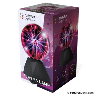 Zdjęcie produktu dla Lampa plazmowa PartyFunLights 15 cm z 3 ustawieniami, wraz z adapterem