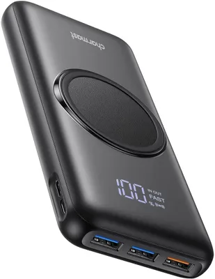 Produktbild von Charmast Power Bank, Wireless Powerbank 20000mAh Induktives Laden 22,5W