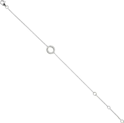 Produktbild von JOBO Armband 925 Sterling Silber 16 Zirkonia 18,5 cm Silberarmband