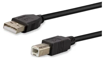 Zdjęcie produktu dla e+p CC 502/10, 10 m, USB A, USB B, USB 2.0, Męska/Męska, Czarny