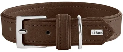 Productafbeelding van Hunter Halsband Amalfi, schokbruin, maat: S (40) / Breedte: 1,8 cm