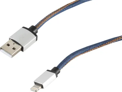 Produktbild von S-Conn 14-50025 1m USB A Lightning Blau Handykabel (14-50025)