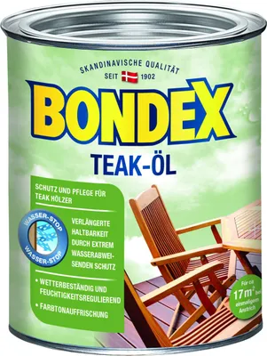 Produktbild von Bondex Teak-Öl Teak farblos 0,75 l - 330062