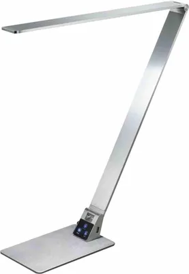 Immagine prodotto di Wasp Lampada da Tavolo LED Integrato 12W in Alluminio Spazzolato con Regolazione Luce al Tocco CCT 3000K-4000K-5000K, Classe 2, Codice 3265-30-212