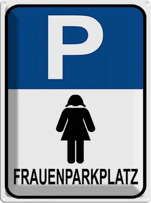 Produktbild von vianmo Blechschild 40x30 cm Frauen Parkplatz Parkplatzschild