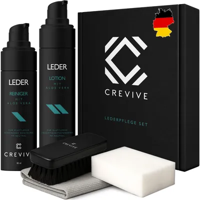 Produktbild von Lederpflege Auto Set, Lederlotion & Lederreiniger für Autositze, Auto Lederpflege Set