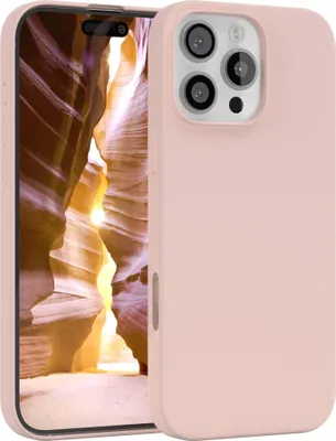 Produktbild von EAZY CASE Silikonhülle für Apple iPhone 16 Pro Max, Silikon Backcover Schutz in Rosa