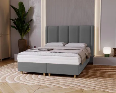 Obrázek produktu pro Čalouněná jednolůžková postel 120x200 KENBRIDGE - ocelová šedá