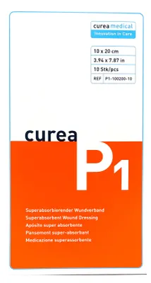 Productafbeelding van Curea P1 superabsorberend wondverband, 10x20 cm, 10 stuks
