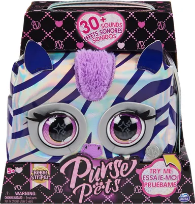 Produktbild von Purse Pets Metalická Interaktivní Kableka Zebra