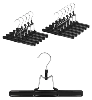 Immagine prodotto di Set di 8 grucce con mollette per pantaloni, grucce metalliche con clip