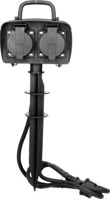 Produktbild von Orno Gartensteckdosen 2X2P+Z 1,5M Ip44 3G1,5Mm2