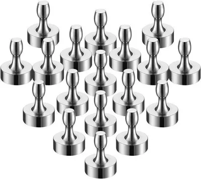 Produktbild von Starke Neodym Kugelmagnete silber 18 Stück Büro