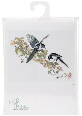 Stickpaket mit Zählmuster – Elster – Aida – 60 x 70 cm