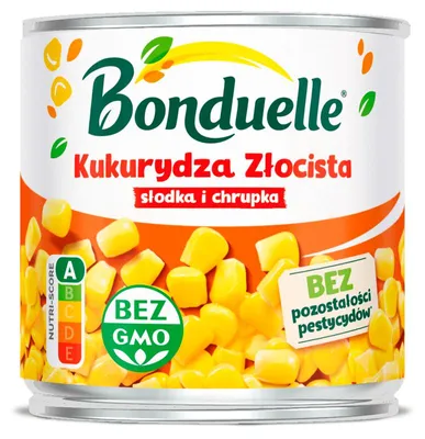 Zdjęcie produktu dla BONDUELLE Kukurydza Złocista Bonduelle 340 g