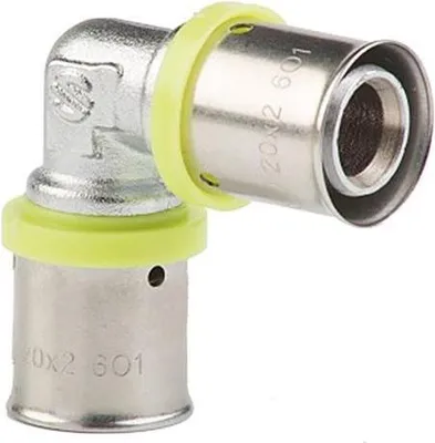 Immagine prodotto di Raccordi Pressfitting Tubo composito Tubo composito in alluminio, gomito Ø16 x Ø16