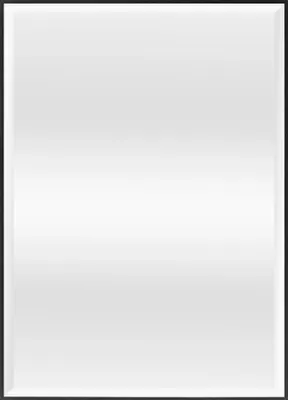 Zdjęcie produktu dla In And OutdoorMatch Jolina - lustro wiszące - 71,8 x 51,8 cm - czarne - minimalistyczny design - stylowe lustro