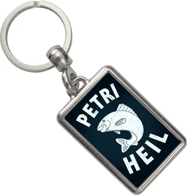 Produktbild von Petri Heil Fisch Schlüsselanhänger für Angler und Fischer