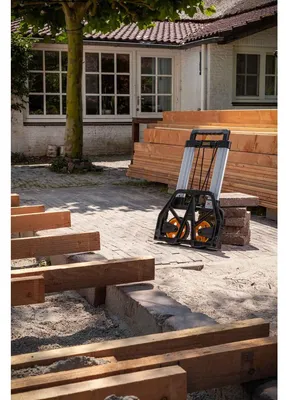 Productafbeelding van Stanley Opvouwbare Steekwagen FXWT-706 Draagvermogen tot 125KG Transportwagen 51 x 52 x 109 CM Lichtgewicht Aluminium