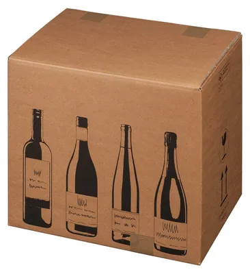 Produktbild von 5x Weinversandkarton für 12 Weinflaschen mit DHL & UPS