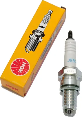 Produktbild von Zündkerze NGK JR9C entstört, 19,0mm Langgewinde Ø 12,0mm Hex 18,0mm, Elektrodenabstand 0,75mm, Wärmewert 9, 6193