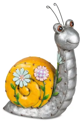 Produktbild von Dekofigur Schnecke METALLOPTIK  H. 32cm aus Kunststein Formano Garten WA