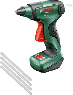 Immagine prodotto di Pistola incollatrice a batteria Bosch PKP 3,6 LI (verde Ã ¼ n/nero, batteria agli ioni di litio 1,5 Ah)