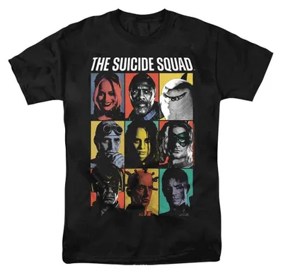 Obrázok produktu pre Suicide Squad 2 – Tričko pre pánov/dámy, uni model, TV37043 (veľkosť L), čierna farba, productTiles.product.images.aiGenerated